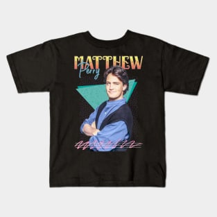 Matthew Perry 1987s Retro Aesthetic Fan Art Kids T-Shirt